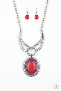 Paparazzi ~ Divide and RULER ~ Red Necklace Set