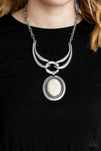 Load image into Gallery viewer, Paparazzi ~ Divide and RULER ~ White Necklace Set