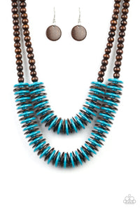 Paparazzi - Dominican Disco - Yellow Wooden Necklace - Klassy Jewelz Boutique