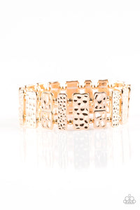 Paparazzi ~ Domino Effect ~ Rose Gold Bracelet