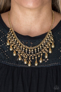 Paparazzi ~ Don't Forget To BOSS! ~ Gold Necklace Set