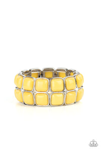 Paparazzi ~ Double The DIVA-ttitude ~ Yellow Bracelet