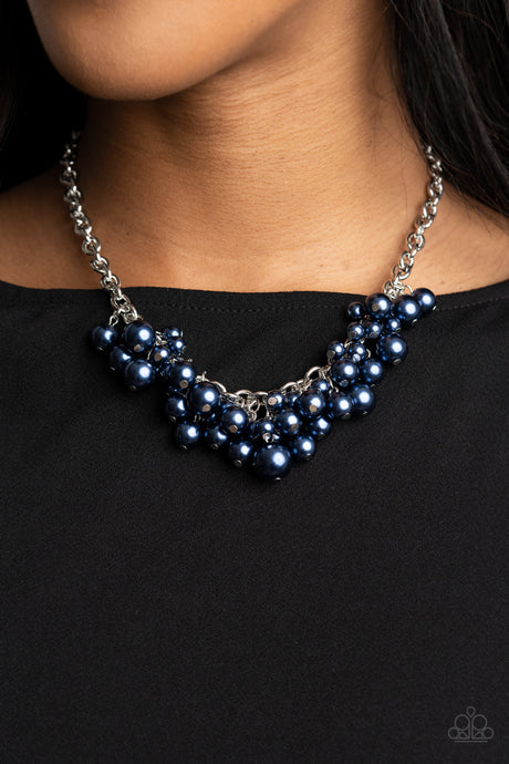 Paparazzi ~ Down For The COUNTESS ~ Blue Pearl Necklace Set