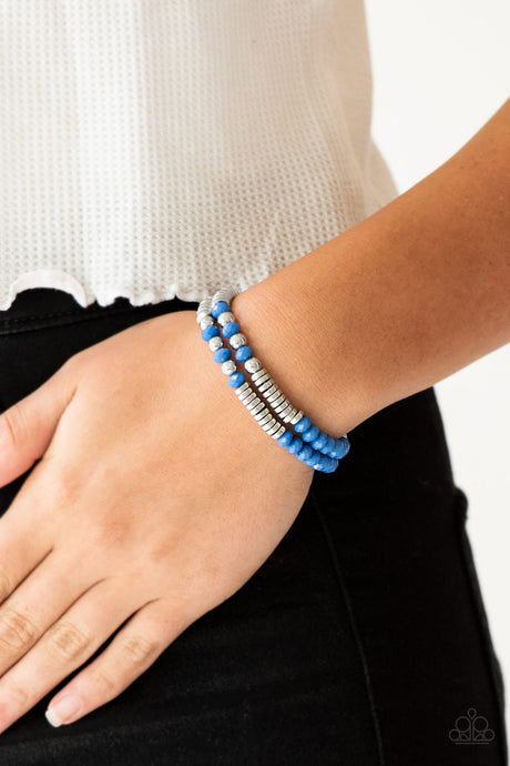 Paparazzi ~ Downright Dressy ~ Blue Bracelet