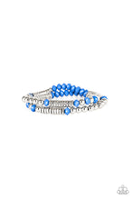 Load image into Gallery viewer, Paparazzi ~ Downright Dressy ~ Blue Bracelet
