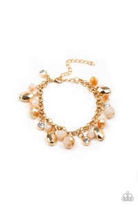 Paparazzi ~ Downstage Dazzle ~ Gold Necklace and Bracelet Set