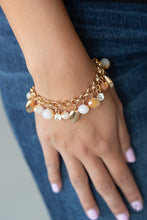 Load image into Gallery viewer, Paparazzi ~ Downstage Dazzle ~ Gold Necklace and Bracelet Set