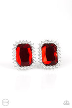 Load image into Gallery viewer, Paparazzi ~ Downtown Dapper ~ Red Clip-On Earrings