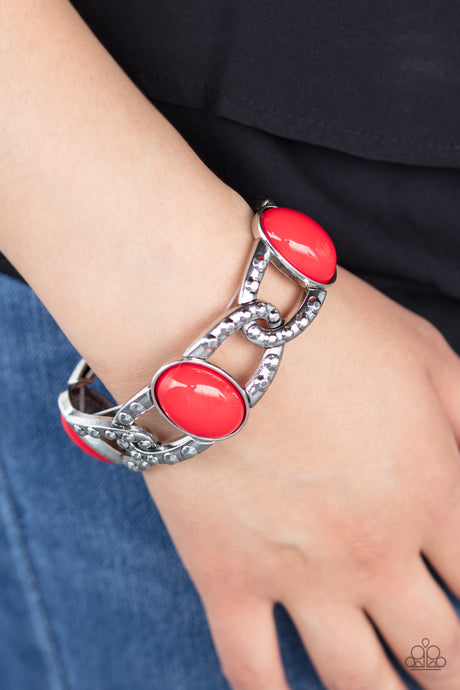 Paparazzi ~ Dreamy Gleam ~ Red Bracelet