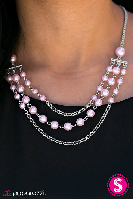 Paparazzi ~ Dressed For Success ~ Pink Bead Necklace Set