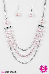 Paparazzi ~ Dressed For Success ~ Pink Bead Necklace Set