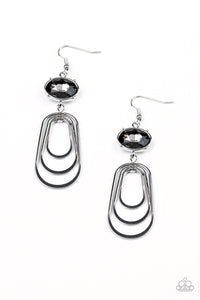 Paparazzi ~ Drop-Dead Glamorous ~ Silver Earrings