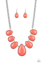Load image into Gallery viewer, Paparazzi ~ Drop Zone ~ Orange/Coral Necklace Set