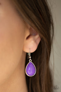 Paparazzi ~ Drop Zone ~ Purple Necklace Set