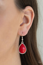 Load image into Gallery viewer, Paparazzi ~ Drop Zone ~ Red Necklace Set