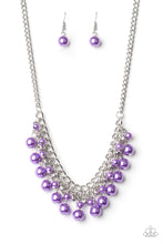 Load image into Gallery viewer, Paparazzi ~ Duchess Dior ~ Purple Pearl Necklace Set