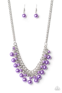 Paparazzi ~ Duchess Dior ~ Purple Pearl Necklace Set