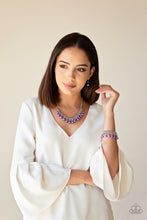 Load image into Gallery viewer, Paparazzi ~ Duchess Dior ~ Purple Pearl Necklace Set