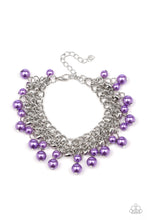 Load image into Gallery viewer, Paparazzi ~ Duchess Dior ~ Purple Pearl Necklace and Bracelet Set