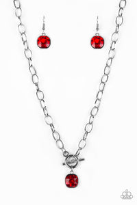 Paparazzi ~ Dynamite Dazzle ~ Red Necklace Set