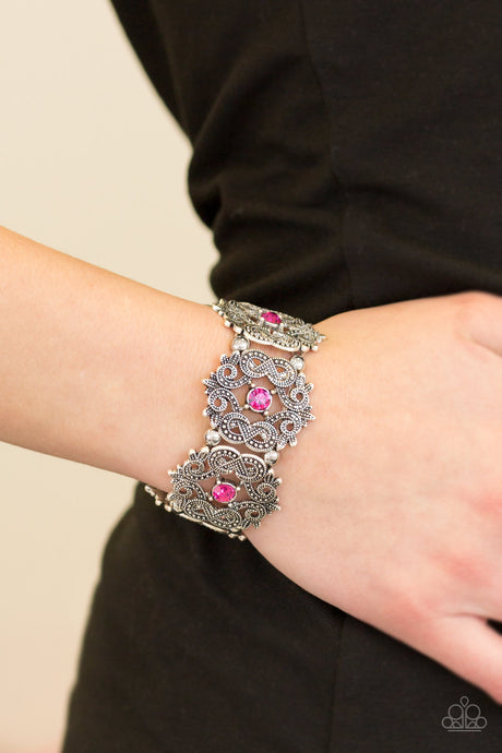 Paparazzi ~ EMPRESS-ive Shimmer ~ Pink Bracelet