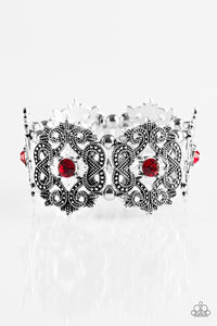 Paparazzi ~ EMPRESS-ive Shimmer ~ Red Bracelet