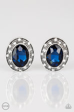 Load image into Gallery viewer, Paparazzi ~ East Side Etiquette ~ Blue Clip-On Earrings
