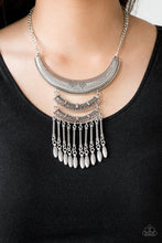 Load image into Gallery viewer, Paparazzi ~ Eastern Empress ~ Silver Necklace Set