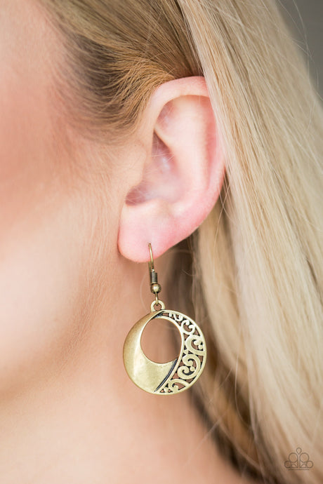 Paparazzi ~ Eastside Excursionist ~ Brass Earrings