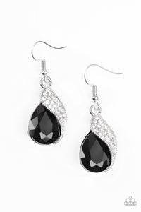 Paparazzi ~ Easy Elegance ~ Black Earrings