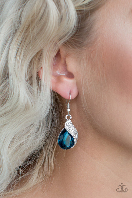 Paparazzi ~ Easy Elegance ~ Blue Earrings