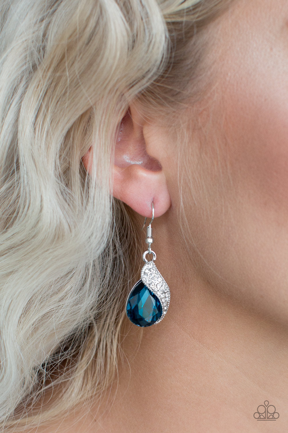 Paparazzi ~ Easy Elegance ~ Blue Earrings