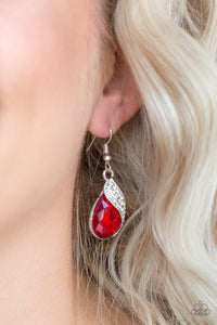 Paparazzi ~ Easy Elegance ~ Red Earrings