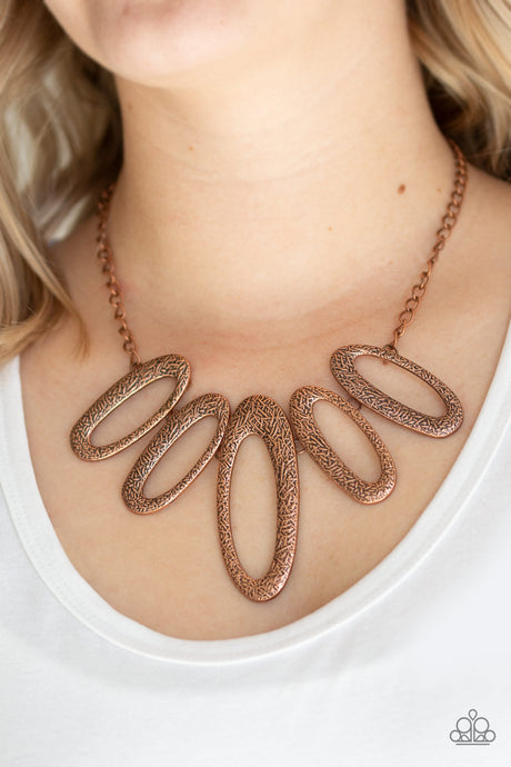Paparazzi ~ Easy, TIGRESS! ~ Copper Necklace Set