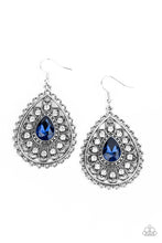 Load image into Gallery viewer, Paparazzi ~ Eat, Drink, and BEAM Merry ~ Blue Earrings