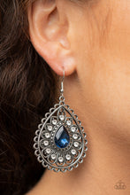 Load image into Gallery viewer, Paparazzi ~ Eat, Drink, and BEAM Merry ~ Blue Earrings