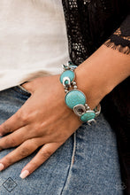 Load image into Gallery viewer, Paparazzi ~ Elemental Goddess ~ Blue Turquoise Necklace and Bracelet Set ( Fashion Fix Exclusive)