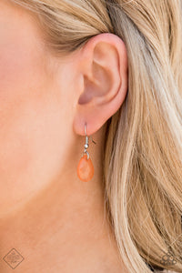 Paparazzi ~ Eden Dew ~ Orange Necklace Set (Fashion Fix Exclusive)