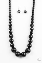Load image into Gallery viewer, Paparazzi ~ Effortlessly Everglades ~ Black Wooden Bead Necklace Set