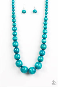 Paparazzi ~ Effertlessly Everglades ~ Pink Wooden Bead Necklace Set