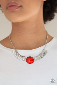 Paparazzi ~ Egyptian Spell ~ Orange Necklace Set