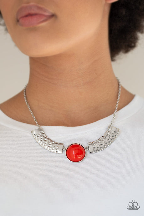 Paparazzi ~ Egyptian Spell ~ Orange Necklace Set