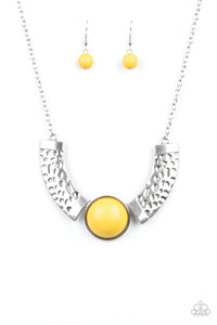 Paparazzi ~ Egyptian Spell ~ Yellow Necklace Set