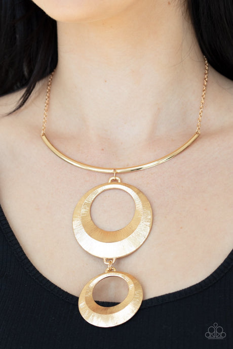 Paparazzi ~ Egyptian Eclipse ~ Gold Necklace Set