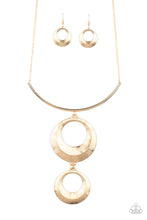 Load image into Gallery viewer, Paparazzi ~ Egyptian Eclipse ~ Gold Necklace Set