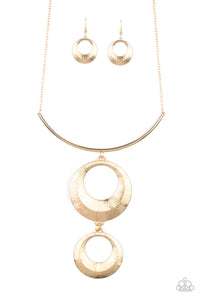 Paparazzi ~ Egyptian Eclipse ~ Gold Necklace Set