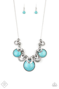Paparazzi ~ Elemental Goddess ~ Blue Turquoise Necklace and Bracelet Set ( Fashion Fix Exclusive)