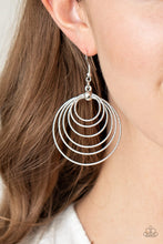 Load image into Gallery viewer, Paparazzi ~ Elliptical Elegance ~ Silver Earrings