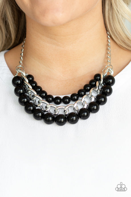 Paparazzi ~ Empire State Empress ~ Black Necklace Set