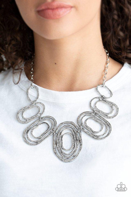 Paparazzi ~ Empress Impressions ~ Silver Necklace Set